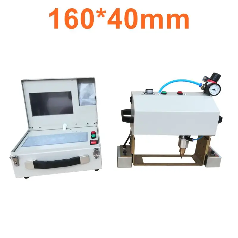 

CNC Pneumatic Dot Pin Metal Nameplate Marking Machine for Metal Parts digital router pneumatic marking machine for steel 16040