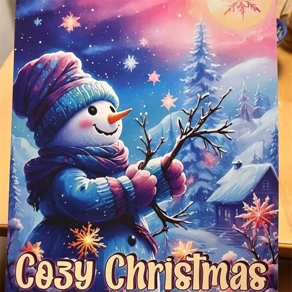 Christmas Theme Merry Christmas Coloring Book Montessori Gift Drawing Games Toys Graffiti Painting Book Relaxation Educational