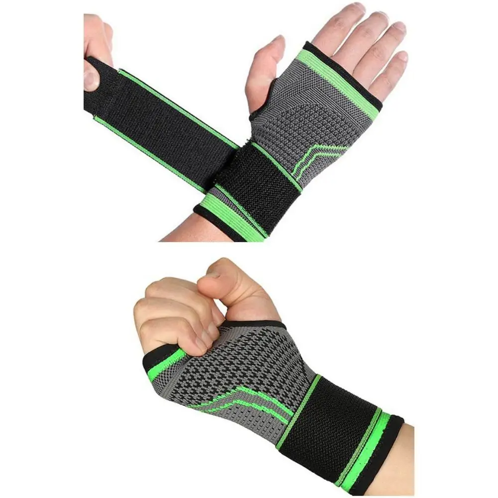 Wrist Rest Adjustable Strap Wristband Elastic Compression Breathable Design Wrist Support Palm Guard Wrist Brace Sports Safety