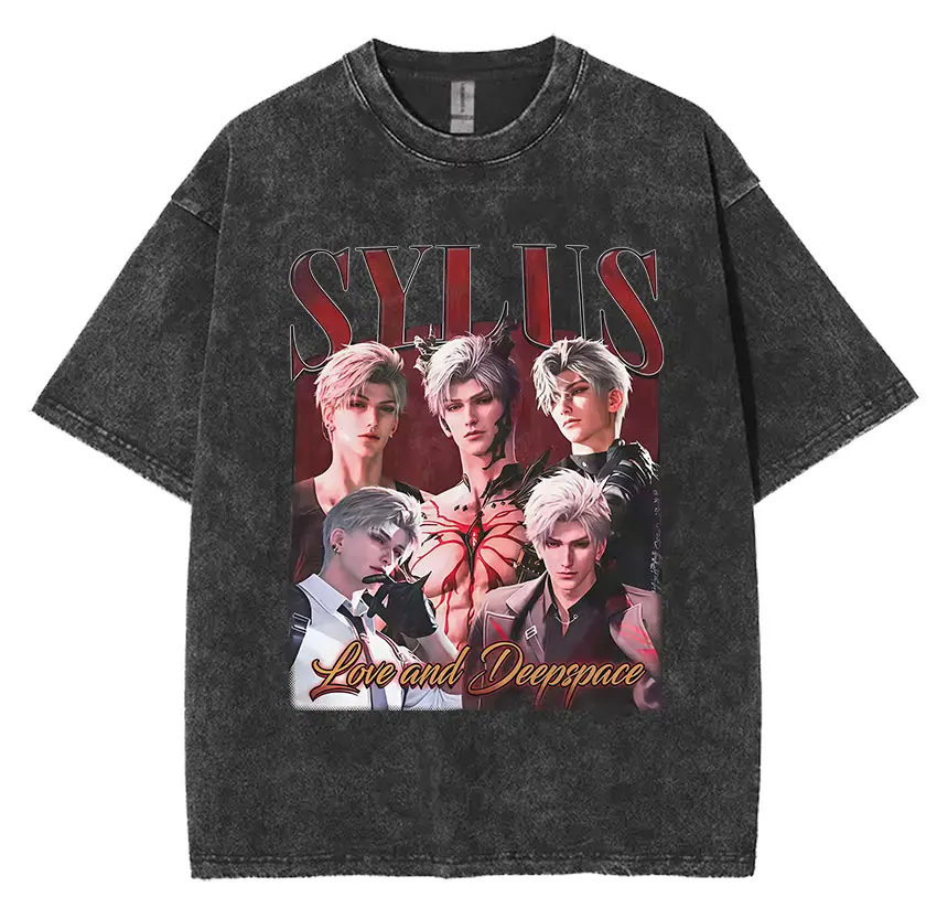 مضحك فتاة عشاء الجرافيك الحب والمساحة العميقة تي شيرت الرجال طاقم الرقبة القطن غسلها تي شيرت قصيرة الأكمام تيز الطباعة الملابس #3