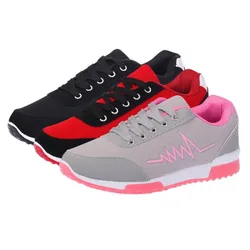 2024 Wedge Shoes Woman Mesh Women Shoes Luxury Designers Lace-Up Red Black Women Sneakers Casual Chaussures Femme Basket Femme