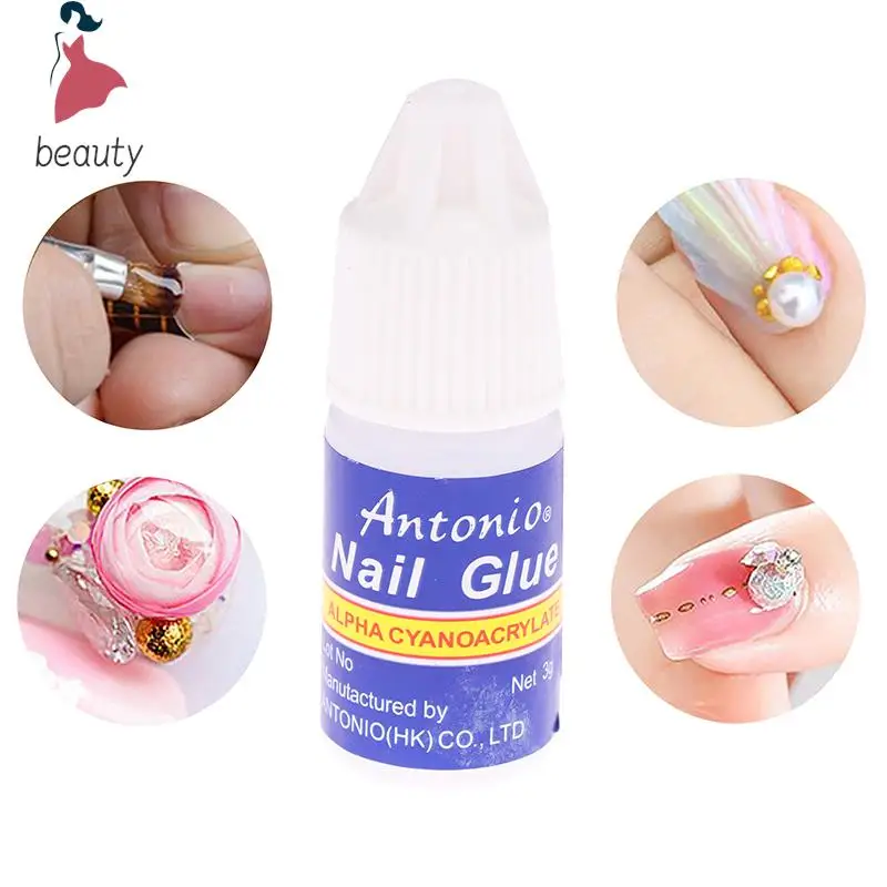 Colle à ongles à séchage rapide pour faux ongles acryliques N64.Tips, colle d'extension collante, bain polyvalent, bijoux en biscuits, gemme, 3g