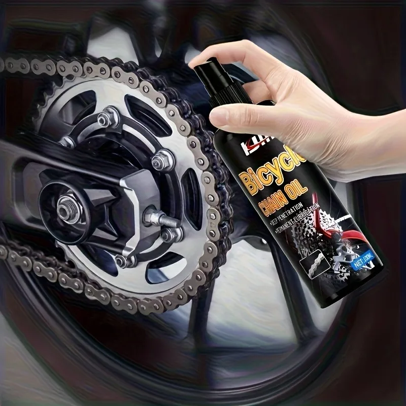 Limpiador y lubricante para cadenas de bicicletas 2 en 1: protección resistente para todo tipo de clima, eliminador de óxido para bicicletas/cerraduras