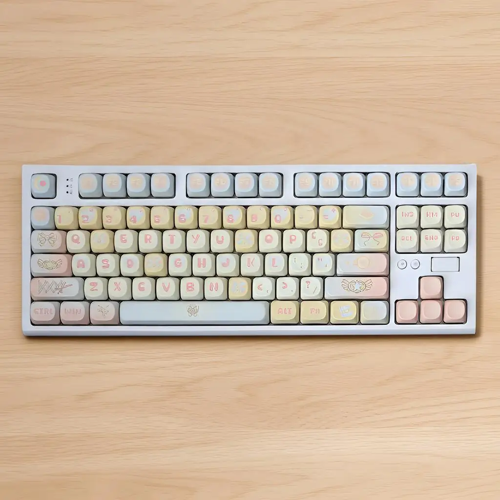 87 keys 3‑Mode Mechanical Keyboard Wireless Bluetooth 2.4G Wired Custom Keyboard With MOA Profile PBT Keycaps Hot‑swap RGB