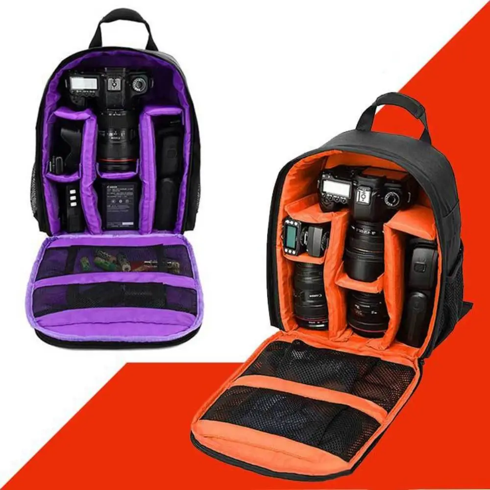 

Waterproof Small Camera Backpack Wear Resistant Tripod Outdoor Camera Bag Durable Removable Digital Camera Storage Bag