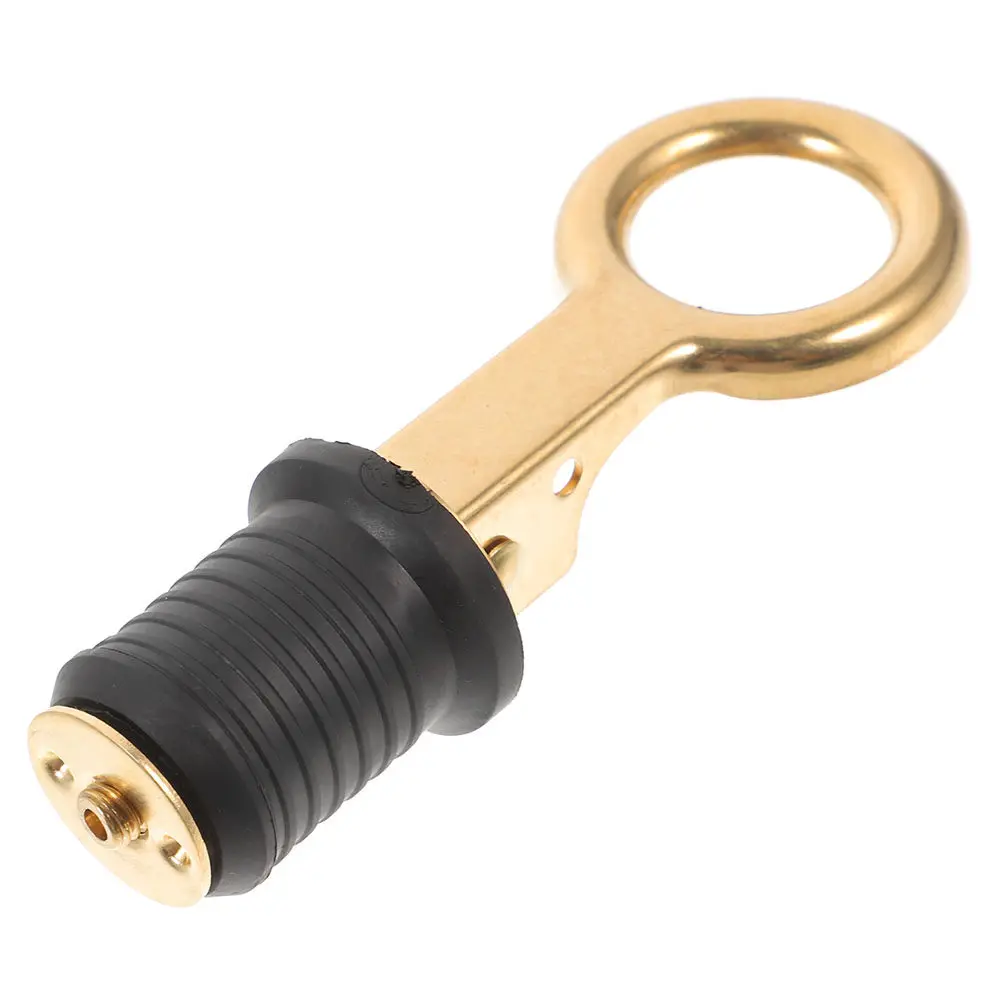 Boat Brass Drain Plug High Temperature Resistant Marine Accessory for Kayaks Motorboats Yachts Efficient Deck Water Removal