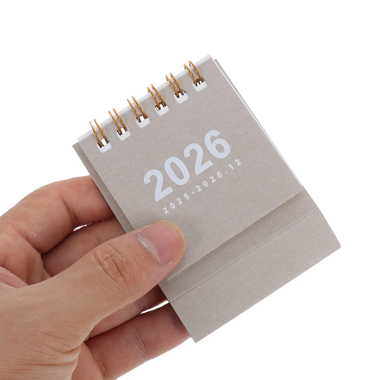 

2026 Mini Desk Calendar Portable Small-Sized Paper Block Calendar Stand Up Desktop Planner for Daily Task Tracking Office Home