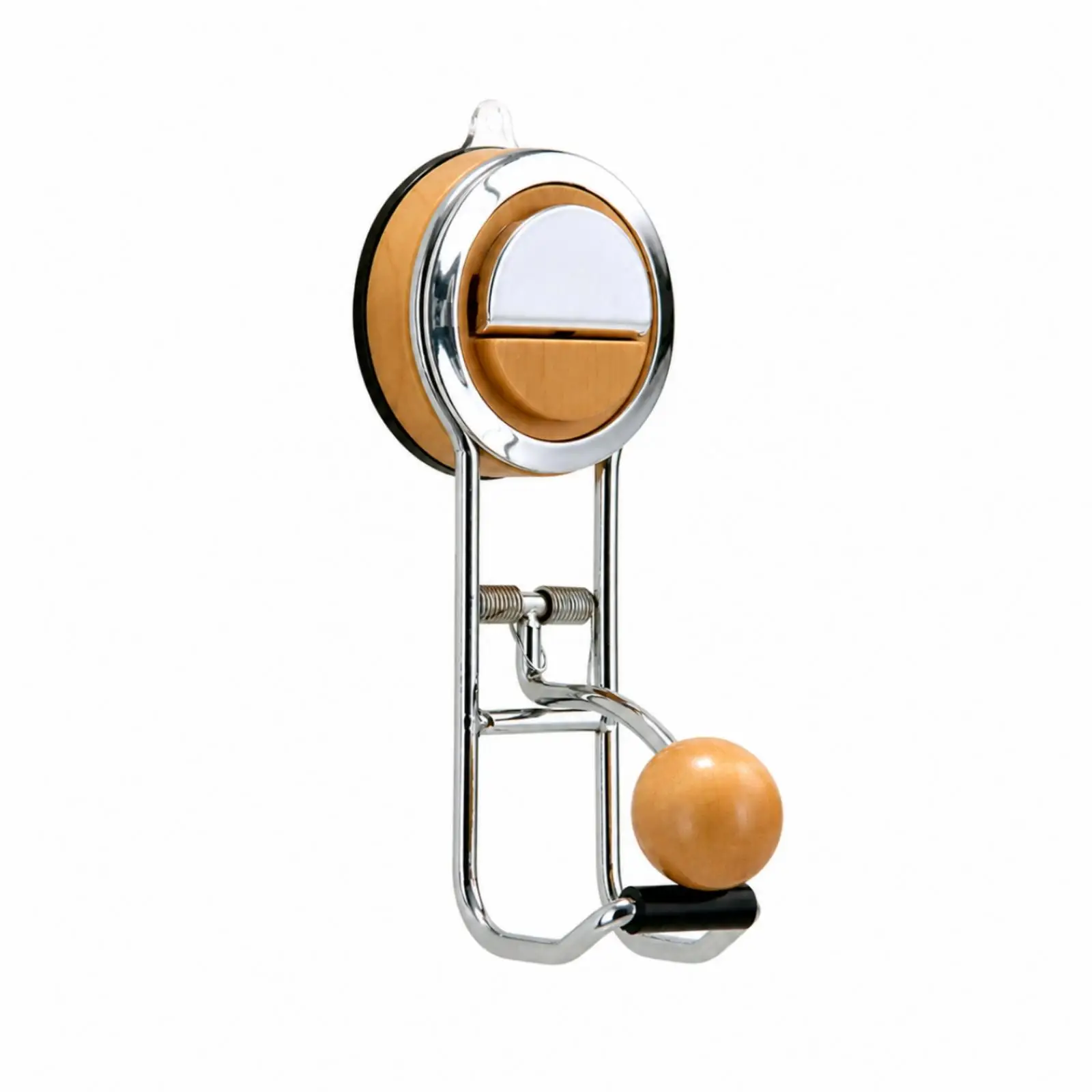 Easy Install Suction Hook for Bathroom and Entryway Double Chrome Hooks Hold Towels Bags and More