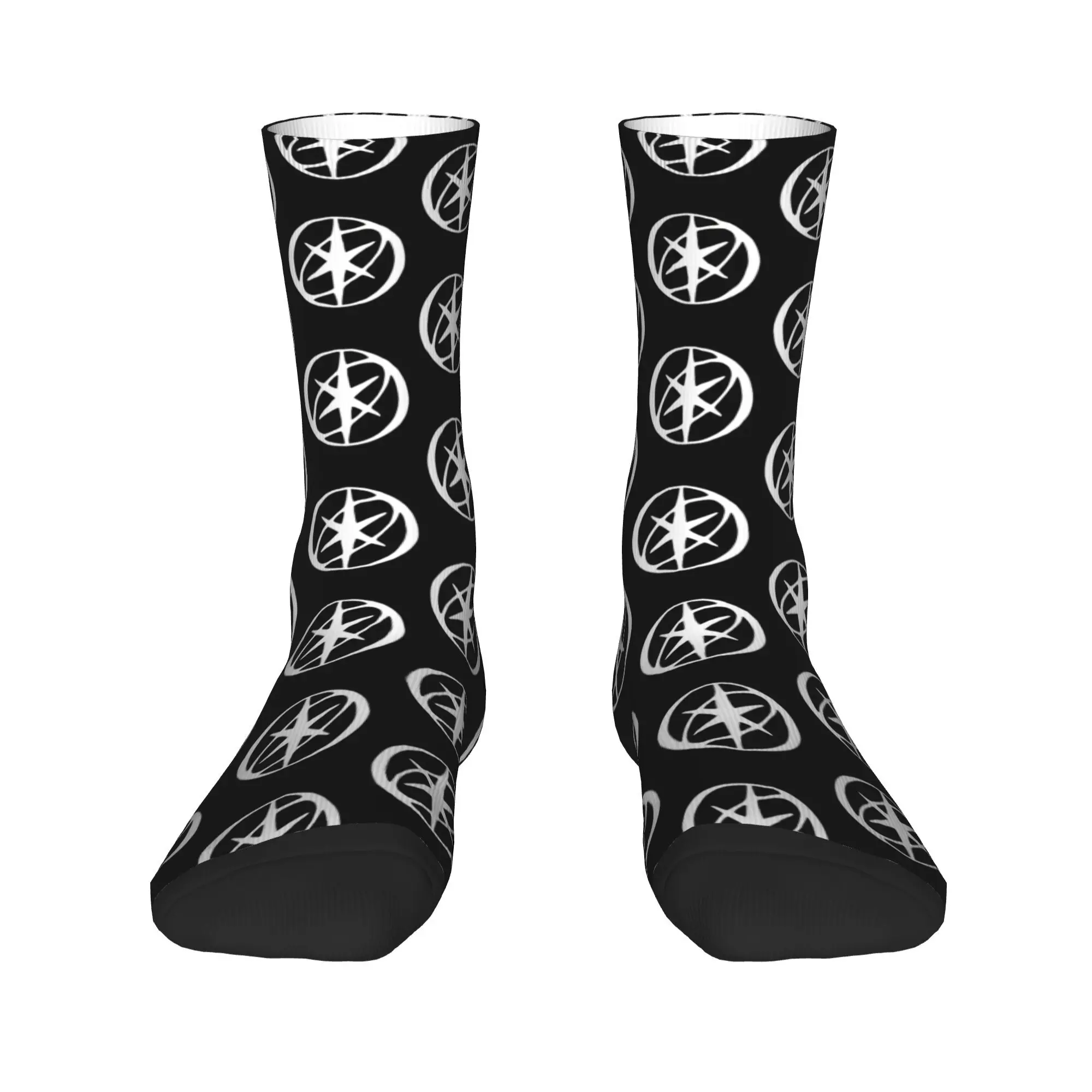 Katseye โลโก้ถุงน่องออกแบบ Harajuku ถุงเท้าฤดูใบไม้ร่วงถุงเท้ากันลื่น Unisex ผู้ชายสเก็ตบอร์ด Breathable ถุงเท้า