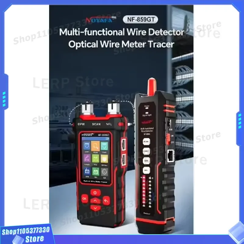 NOYAFA Fiber NF-859GT Multi-functional Wire Detector Alignment Test Crimping Test PoE Tester