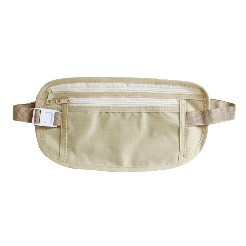 Invisible Travel Waist Packs Pouch for Passport Money Belt Bag Hidden Security Wallet Gift Travel Bag Chest Pack Money Waist Bag