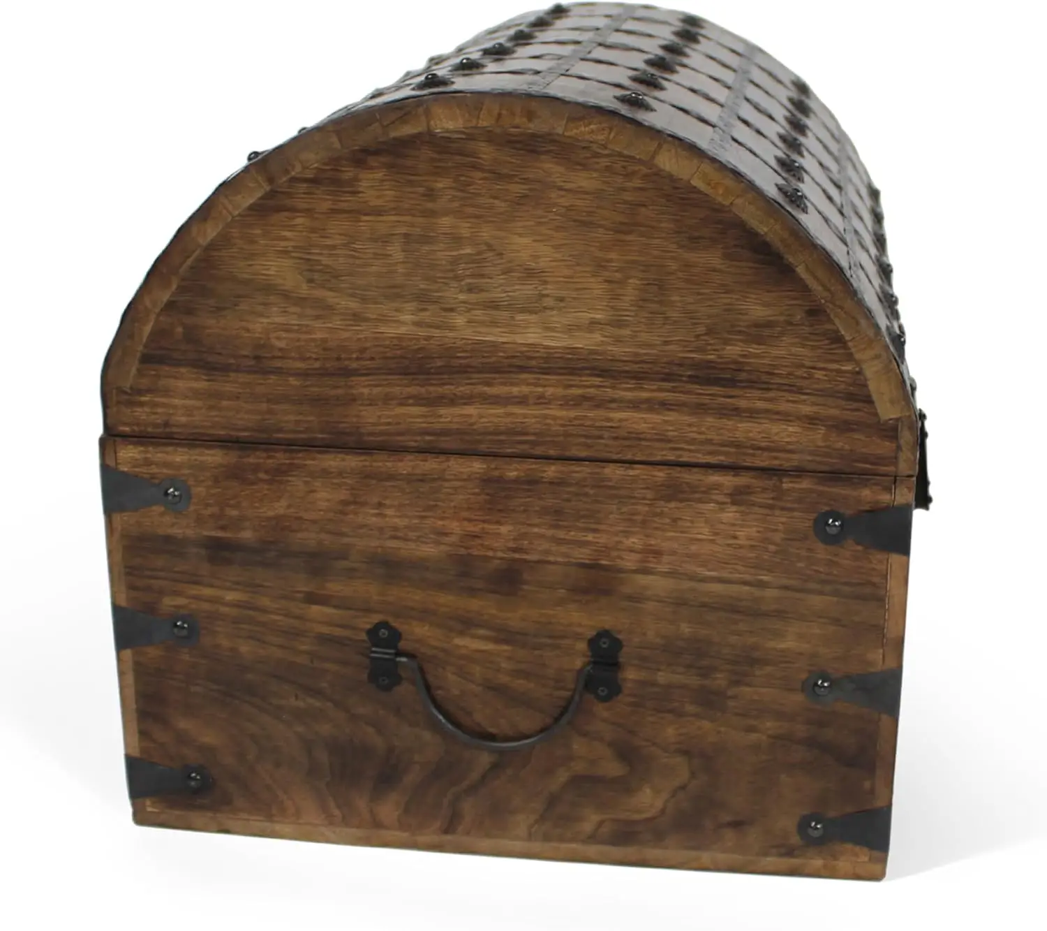 Pirate Treasure Chest With Iron Lock And Skeleton Key - Wooden Storage And Decorative Box (Xxx-Large 21 X 15.75 X 15.75)