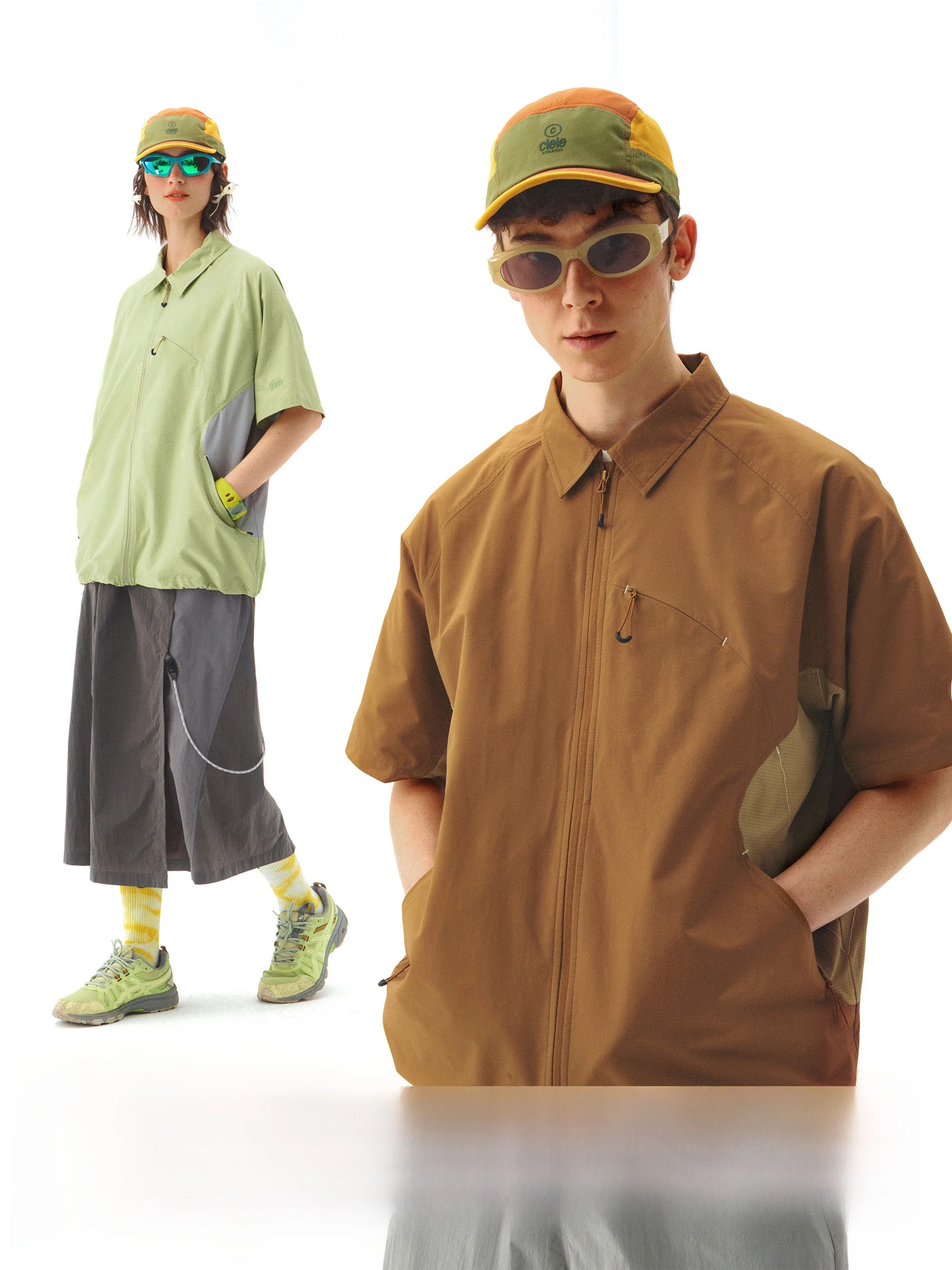 

Nome Men's Loose Fit ort Sve irt Outdoor Cam Summer Vintage Wrinkle Texture Color Blo Jaet Youth Faion