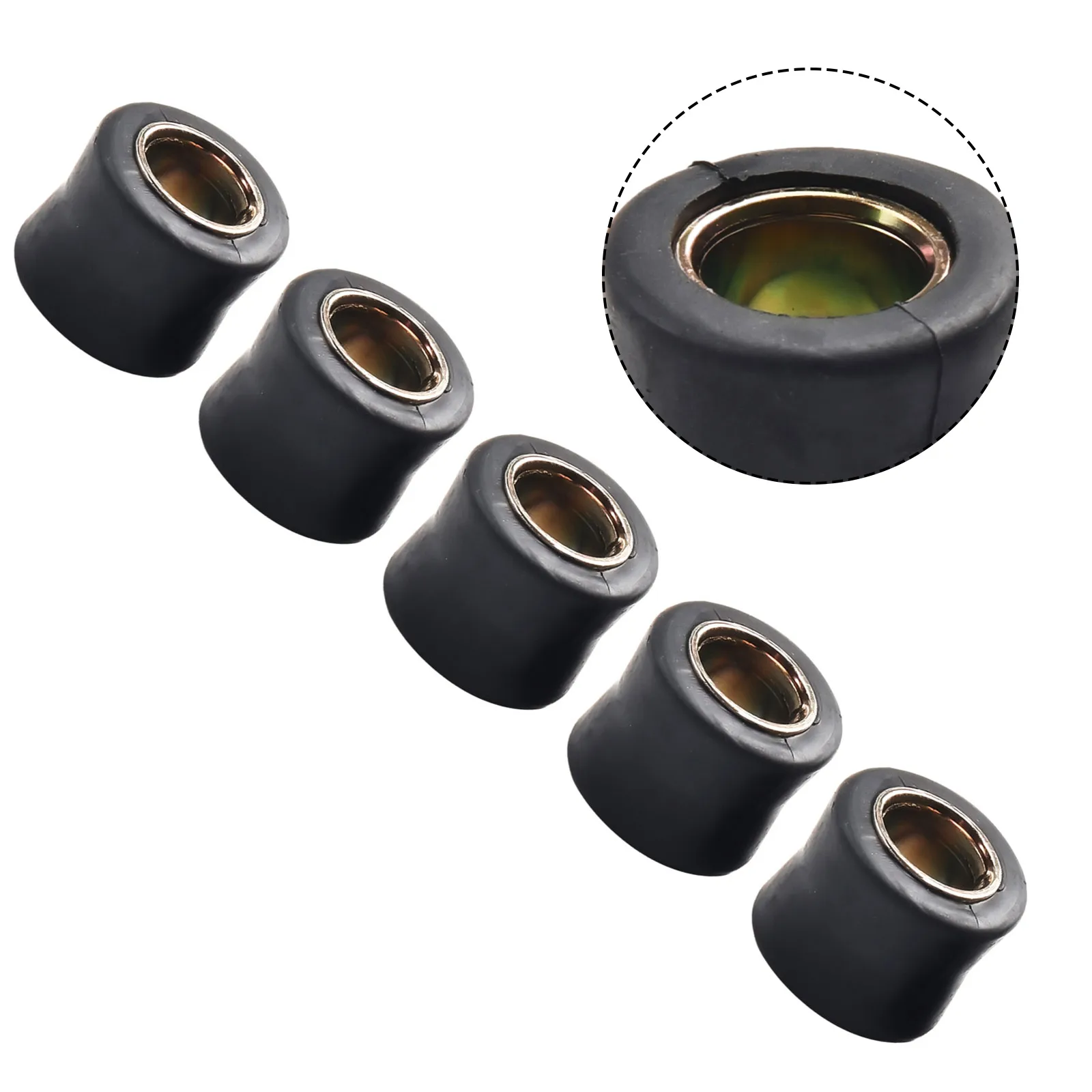 5pcs Motorbike 12mm Rear Shock Absorber Cushion Rubber Ring Bush Shock Absorber Bumper Block Sleeve Cushion Rubber Rings