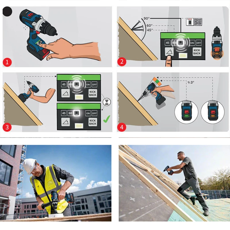 Bosch GSR 18V-150 C Electric Drill Driver Cordless Drills Heavy Duty Screwing Drilling Brushless Rechargeable Driver Power Tool