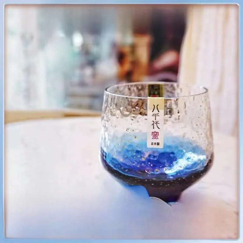 

Японская хрустальная чайная чашка для заваривания и питья чая, набор для чаепития Гунфу, для домашнего использования, с золотым декором