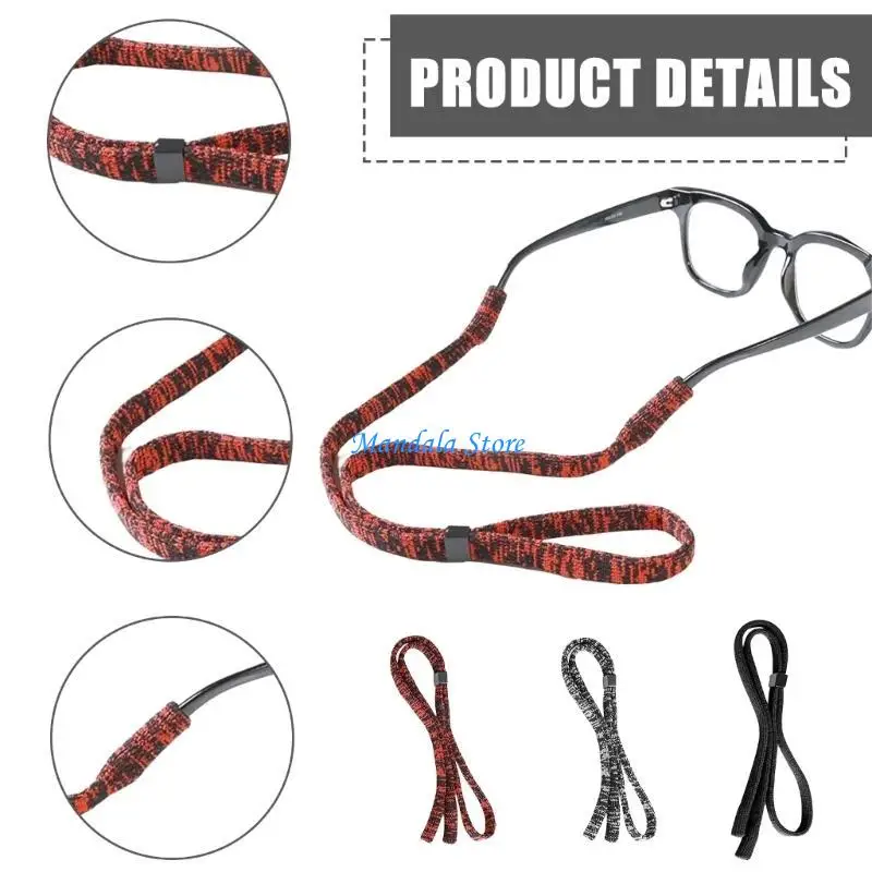 

U2JC Slip Resistant Glasses Strap Unisex Eyewear Strap Accessory For Running Fitness