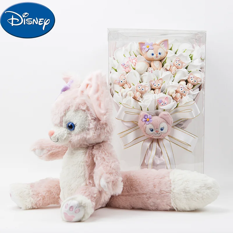 Disney Stellalou Linabell Plush Bouquet Cartoon Kawaii Doll Bouquet Creative Gift Box Valentine's Day Birthday Graduation Gift