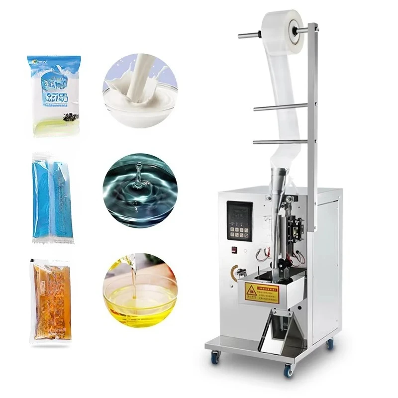 

New multifunctional liquid juice packaging machine, automatic honey bag packaging machine, liquid oil filling machine