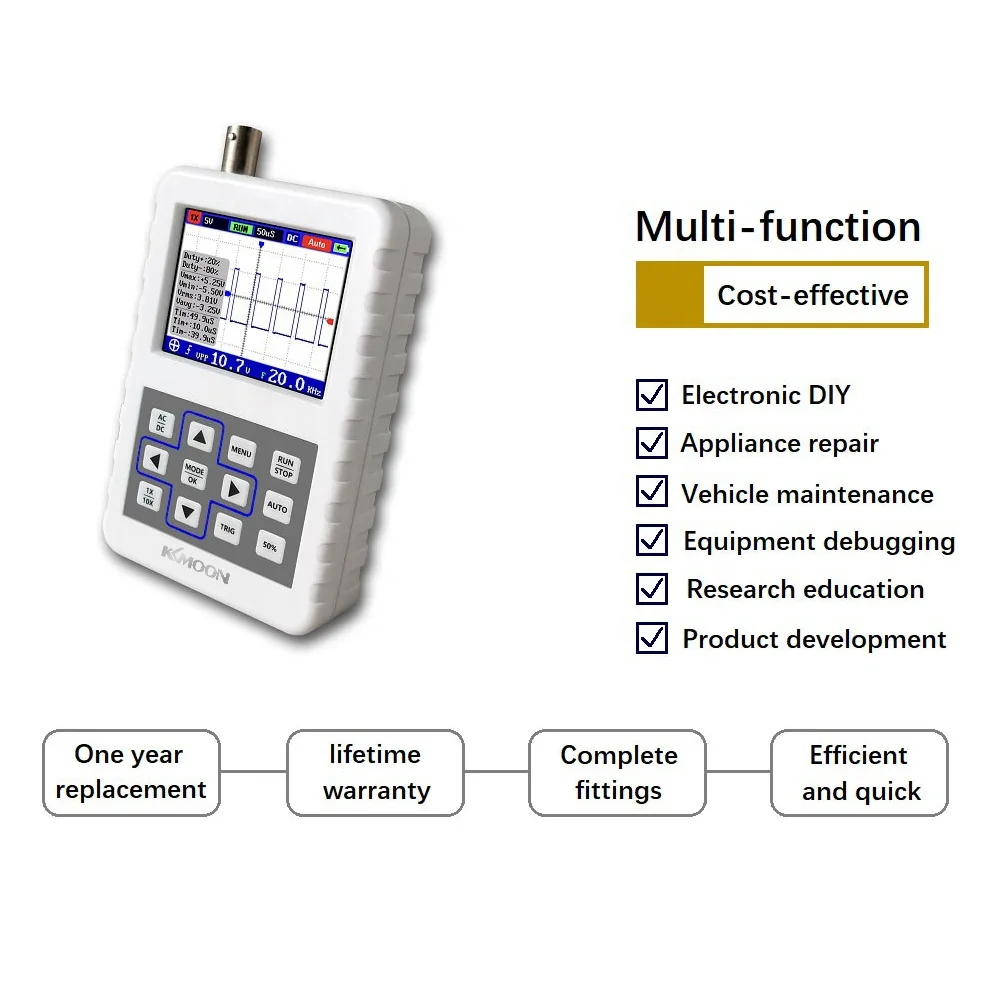 Handheld Small Portable Digital Oscilloscope 30M Bandwidth Single  Normal Automatic Trigger Oscilloscope