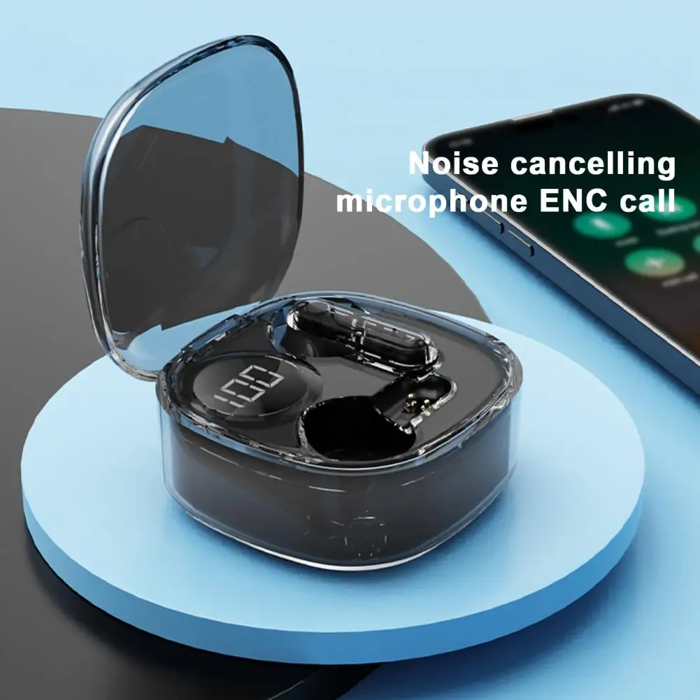 Fone de ouvido intra-auricular sem fio, com redução de ruído, unidade de alto-falante de 13mm para aprimorado, confortável para em movimento