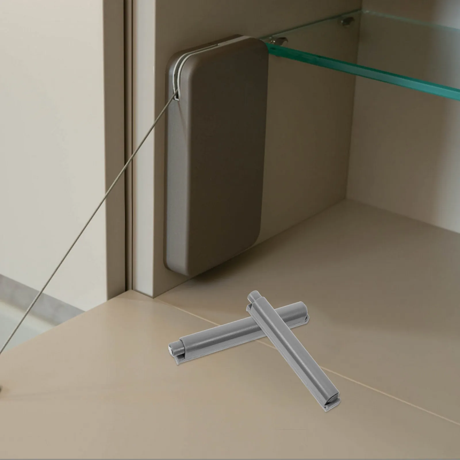 4Pcs Furniture Damper Wardrobe Door Soft Closer Buffer Hinge Shock Absorber for Wood Metal Glass Doors Silent Damping System