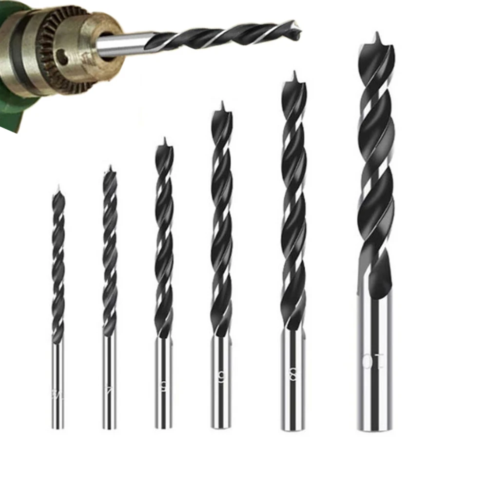 Utensili elettrici punta da trapano s punta da trapano facile da usare lavorazione del legno trapani da terra di precisione da 3-10mm con confezione a punta centrale
