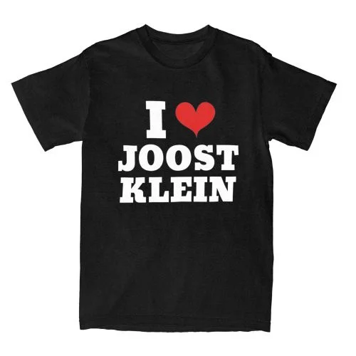 Men Women Shirt I Love Joost Klein Stuff Vintage 100_ Cotton Short Sleeve Singer T Shirt O Neck Clothing Classic