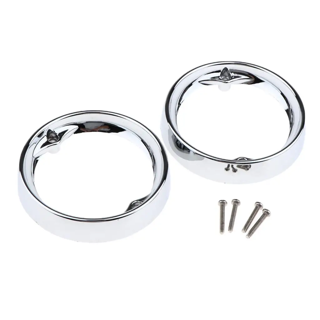 1 Pair of Motorbike Modified Bezels Replacement Fit for Touring the