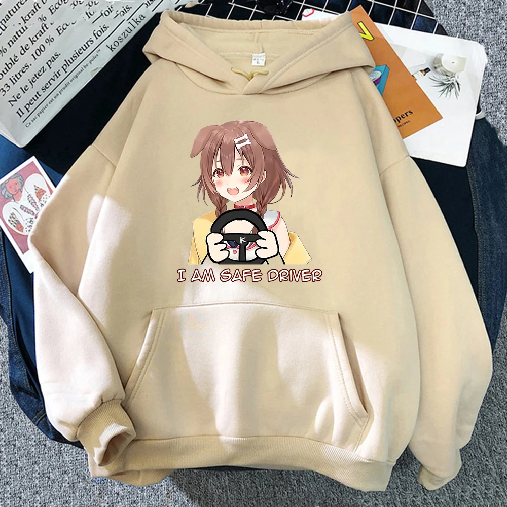 English VTuber Inugami Korone Hoodie Women Anime Kawaii Hoodies Unisex Autumn Winter Harajuku Hooded Sweatshirts Bluzy