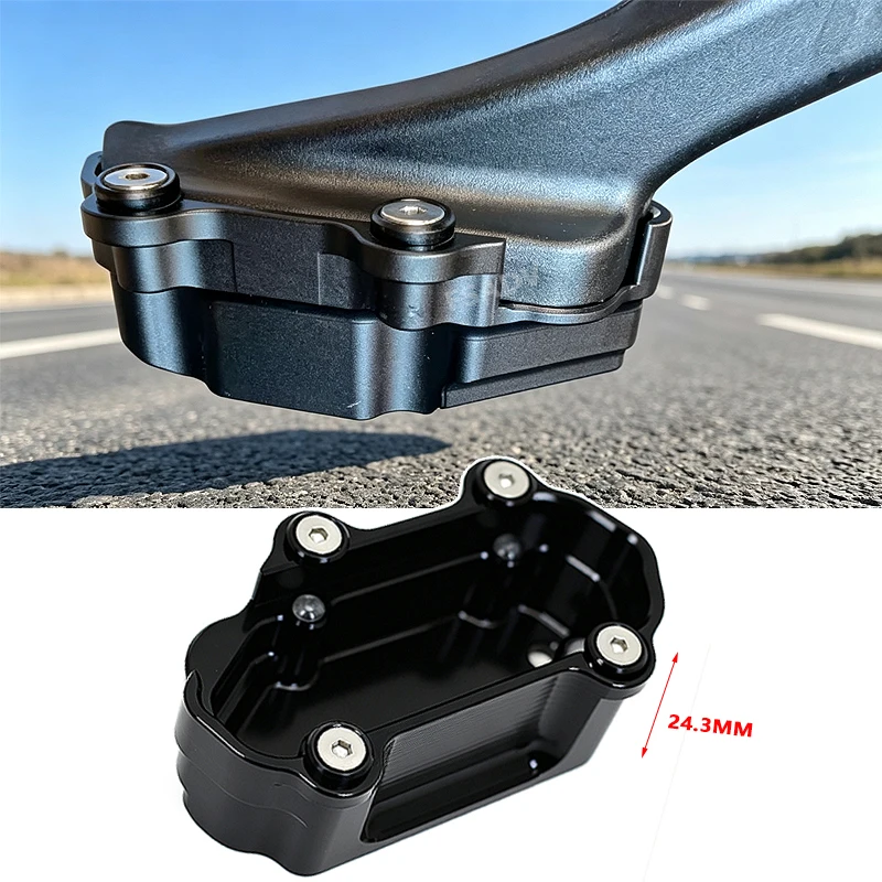R1300RT Aluminum Side Stand Foot Extension Kickstand Pad For BMW R1300 RT R 1300RT 2025 2026 Motorcycle Motorcycle Accessories