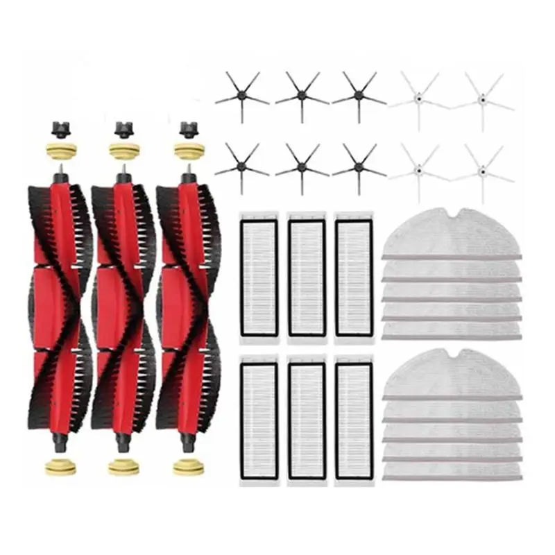 

A66Z Side Brush Detachable Main Brush Filter Vacuum Cleaner Part Replacement For 1S Roborock S5 Max S50 S55 S6 S6 Pure