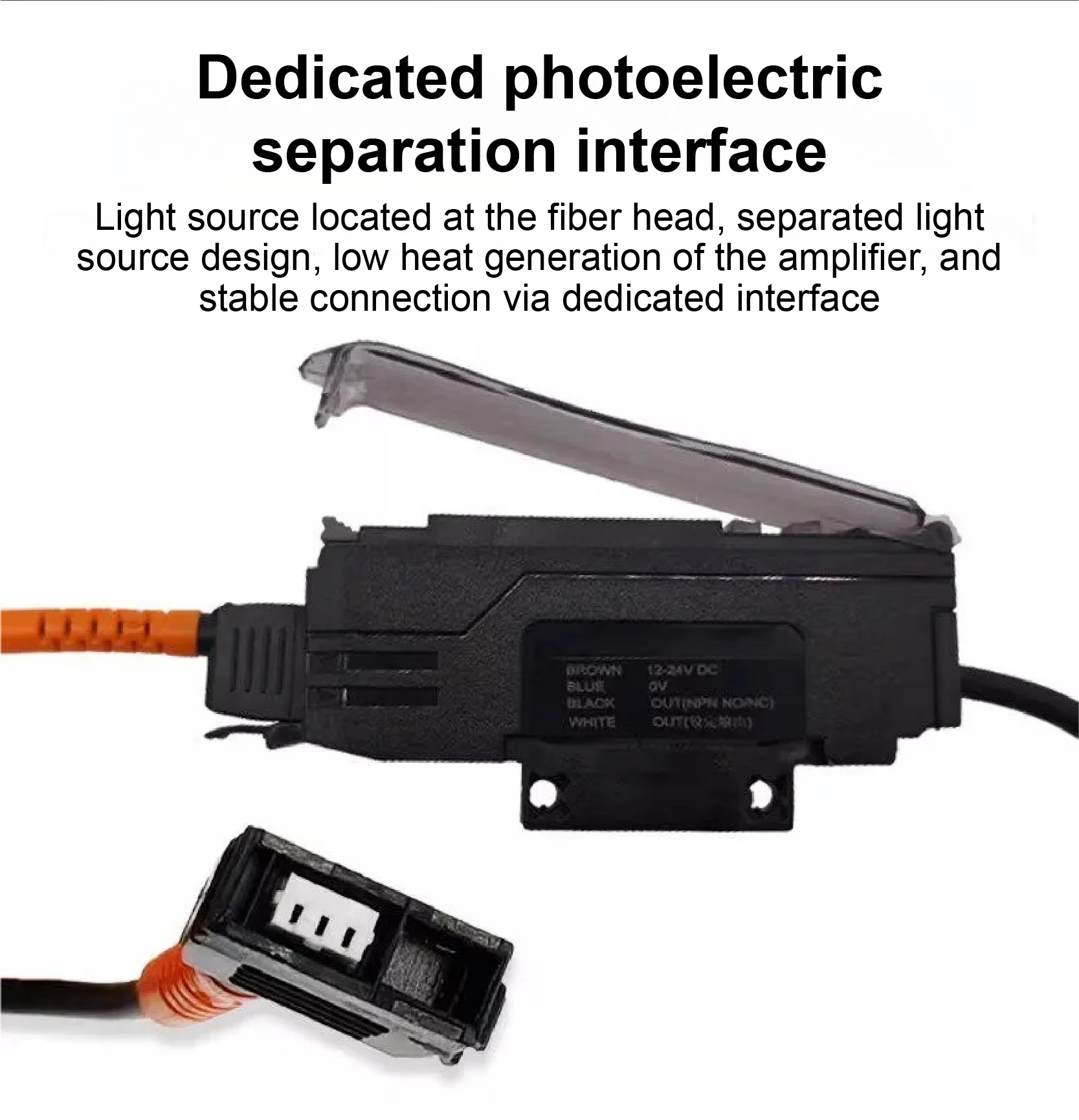 WFCT Window Fiber Optic Amplifier Sensor DC10-30V Counting Detection Photoelectr