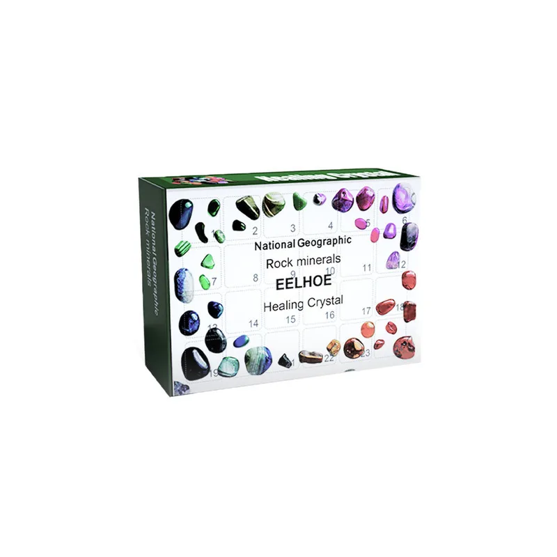 

24 Grid Mineral Blind Box Green Christmas Surprise Guess Fun Small Gift Blind Box