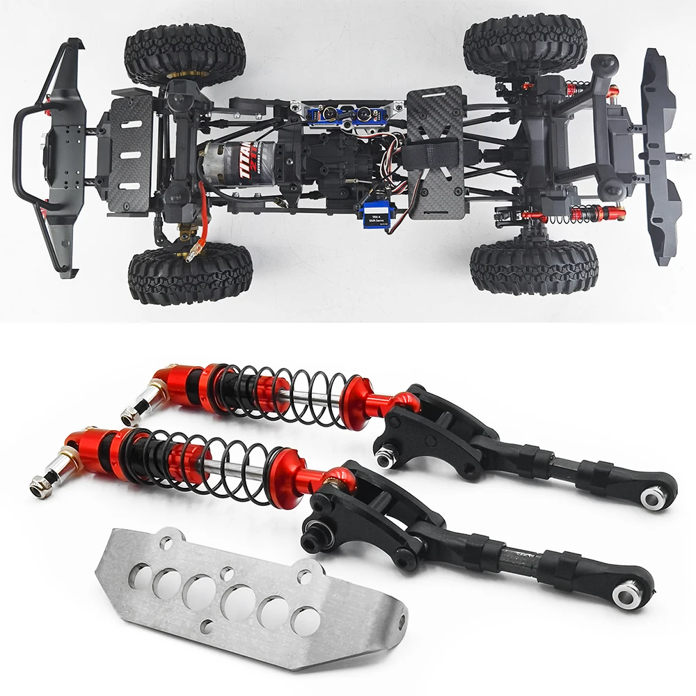 AXSPEED RC Car Cantilever Suspension Shock Kit for 1/10 RC Crawler Axial SCX10 90047 90046 TRX4 4WD Upgrade Parts