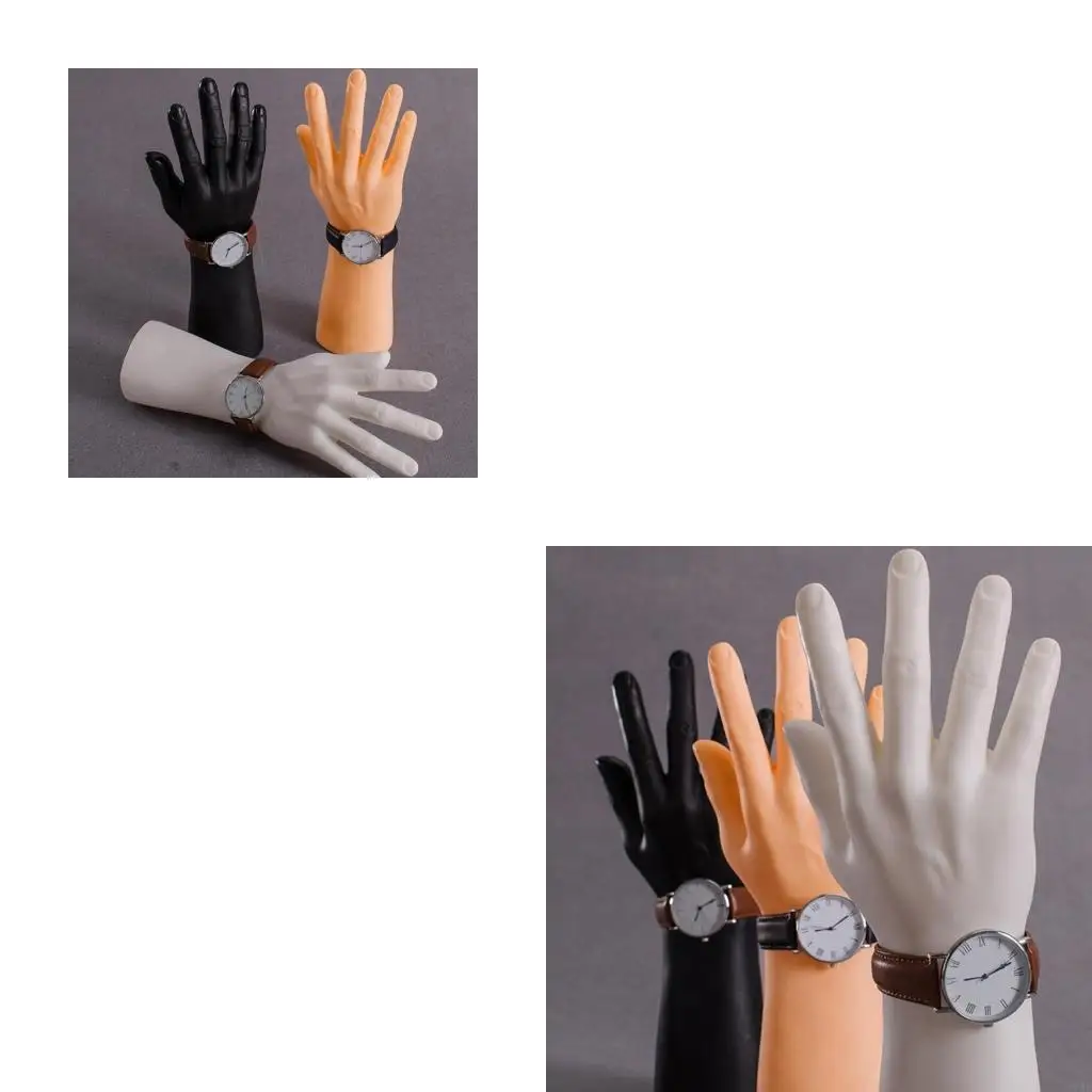 

91AF Hand Mannequin Jewelry Display Stand Male Hand Model Bracelet Ring Gloves