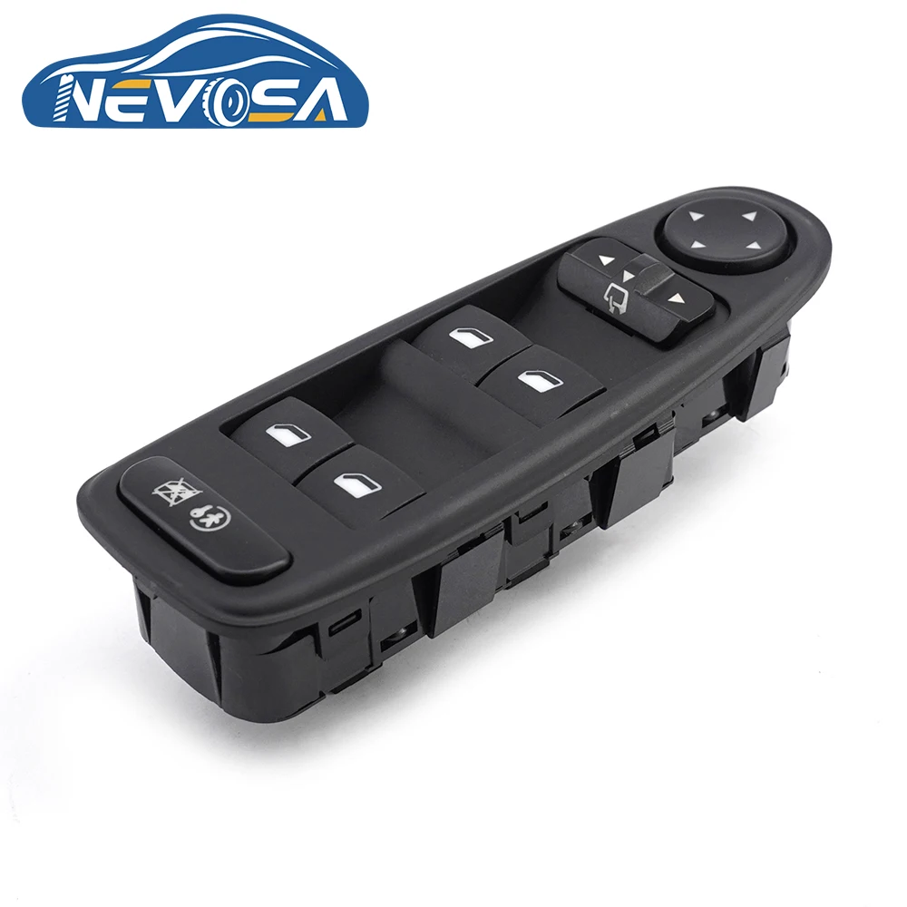 NEVOSA 6554.YH For Citroen C4 Picasso 2004 2005 06 2014 Car Master Power Window Switch Mirror Control Button 96639383ZD 6+3 Pins