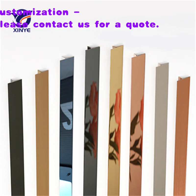 

custom.Decorative Extruded Stainless Steel Edges Profile Tile Trim Corner with European Design Mall Use
