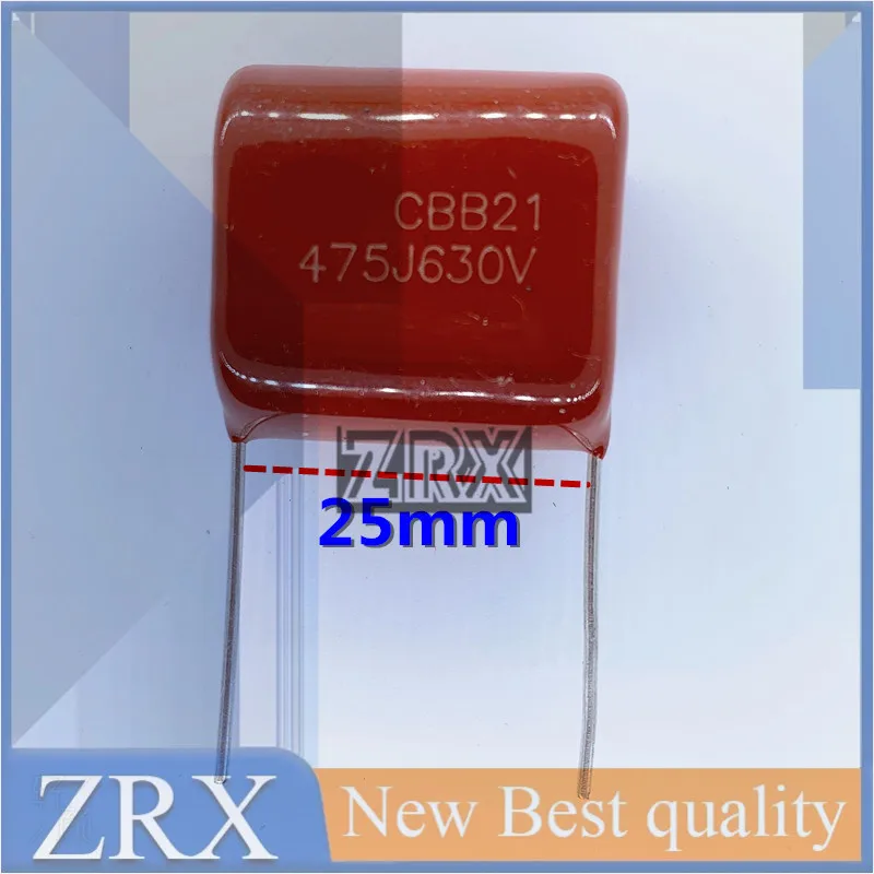 5pcs CBB capacitor 630v475j 475k 4.7uf 475j630v CBB capacitor 25mm