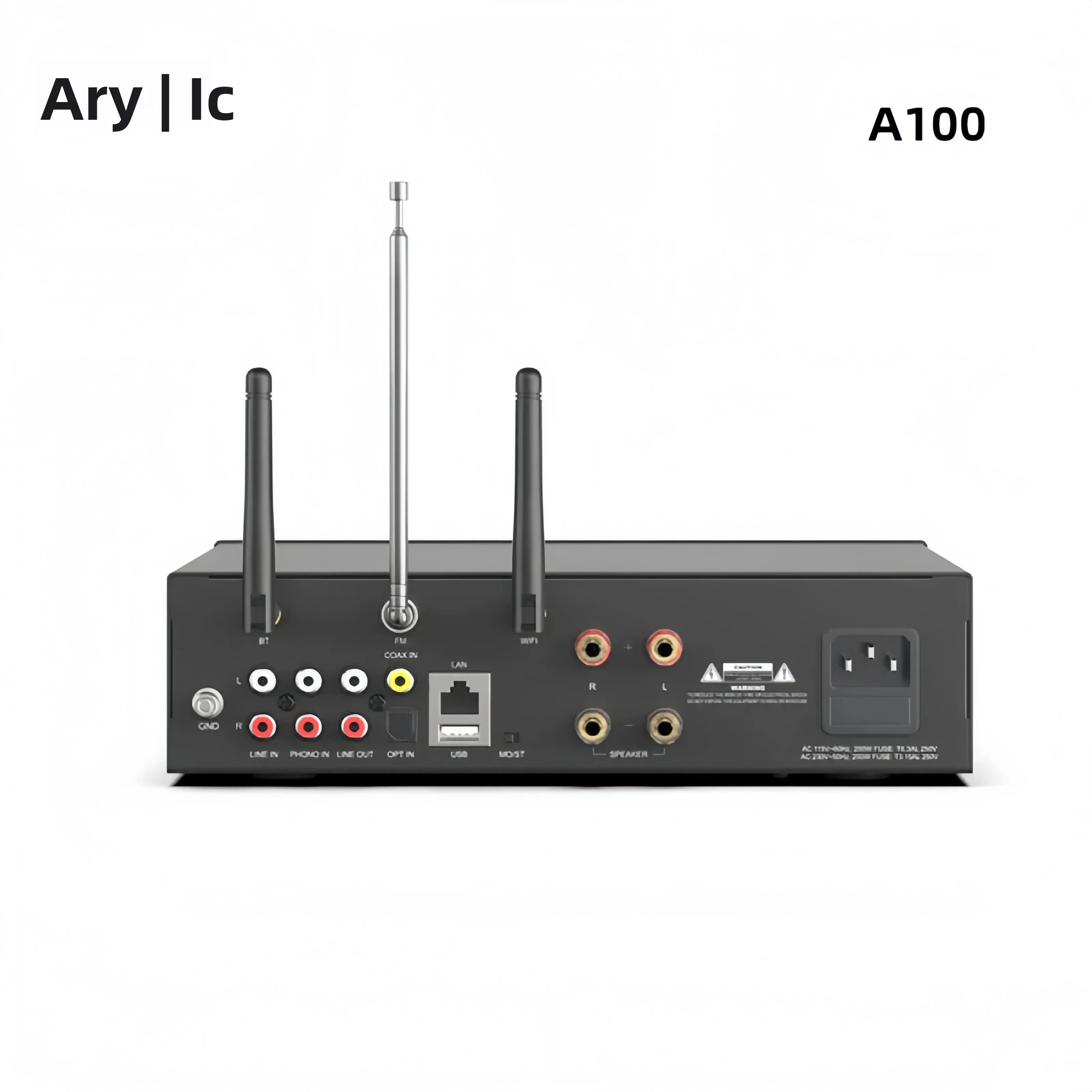Arylic A100 100W X 2 مكبر كهربائي للموسيقى - راديو FM KTV WiFi AirPlay سبوتيفي توصيل البث اللاسلكي عبر البلوتوث