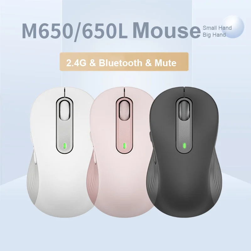 2.4g Wireless Bluetooth Mouse Ergonomic Cute Mini Big Hand Mice Silent 3D USB Optical Mause For Laptop Tablet PC Computer Office