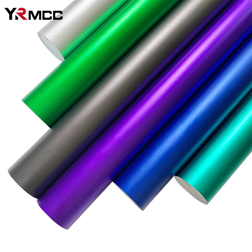 Car Ice Film Matte Chrome Self Adhesive Waterproof Vinyl Car Sticker for Auto Motocycle Body Color Change Decoration Accessories