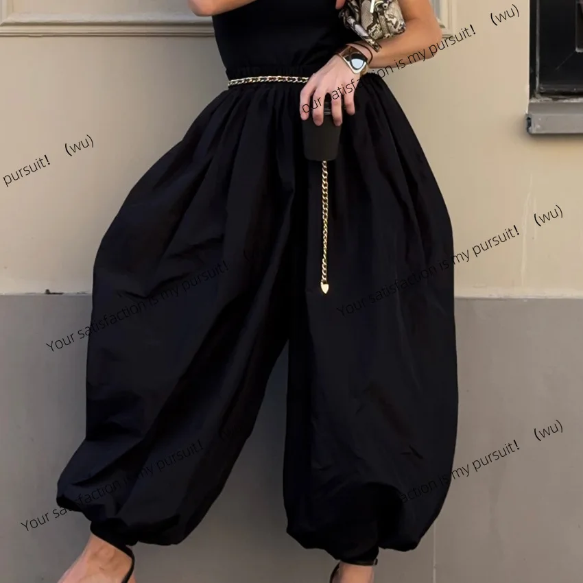 Autunno e inverno nuovi piedi legati gambe larghe lanterna pantaloni Harlan pantaloni da ricerca banner da donna Europa e America