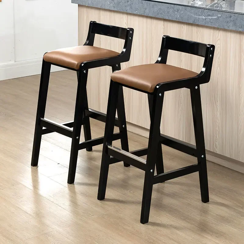 Modern Counter Height Bar Stool with Back, Counter Stool Upholstered Chair with Natural Textured Linen