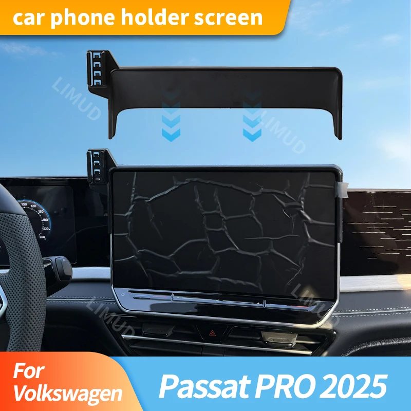 

For Volkswagen Passat PRO 2025 12.9-Inch Screen Navigation Stand Automotive Accessories Car Screen Base Fixed Phone Stand