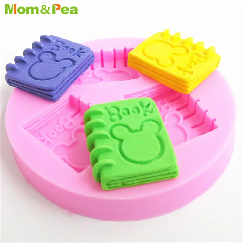 MPA0354 Mouse Notebook Shaped Silicone Mold Gum Paste Chocolate Ornamental Fondant Mould Cake Decoration Tools