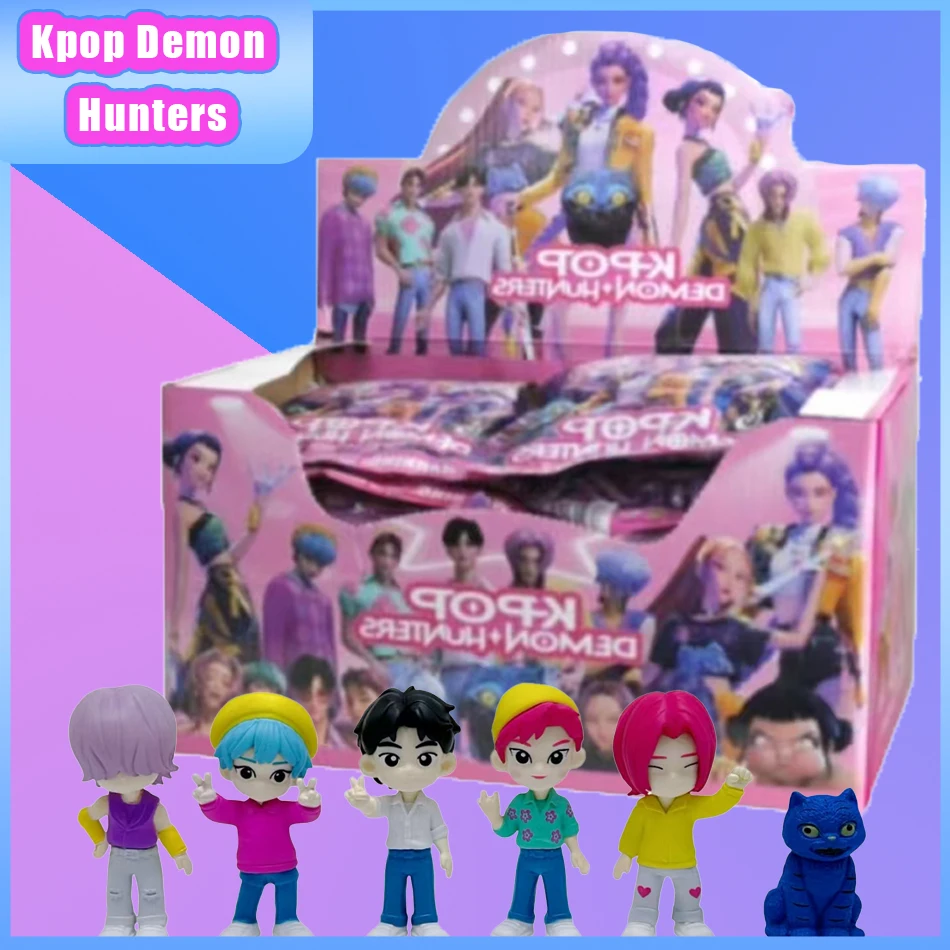 2025 Nuovo Anime Kpop Demon Hunters scatola cieca serie figura figurine giocattolo statue da scrivania ornamento Halloween/Natale giocattoli per bambini