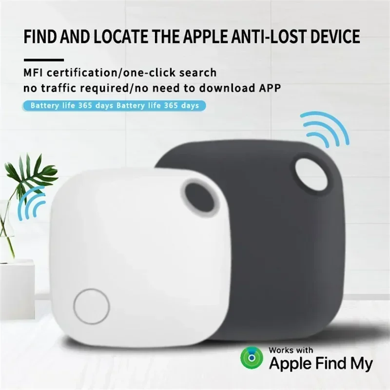 علامة الهواء الذكية لـ Apple Find My Mini Smart Tracker GPS Tracker عكس المسار المفقود الهاتف المحمول الحيوانات الأليفة الأطفال نظام IOS العلامة الذكية