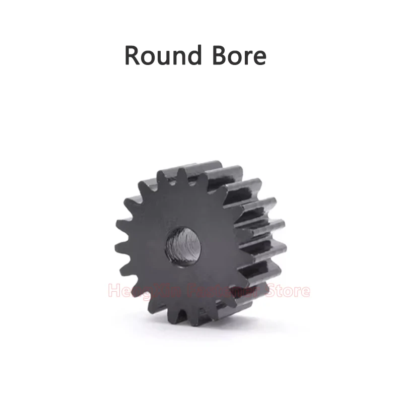 1PCS 45# Steel Spur Gear 1M 1 Module 12/13/14/15/16/17/18/19/20/21/22/23/24 25/26/27/28/30/32/33-48 Teeth Flat Cylindrical Gear