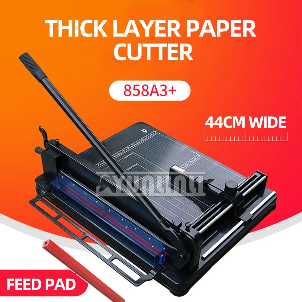 A3 Paper Cutter 4CM Thick Layer Paper Knife Manual Heavy Duty Plastic Film/Card Cutting Machine Tools